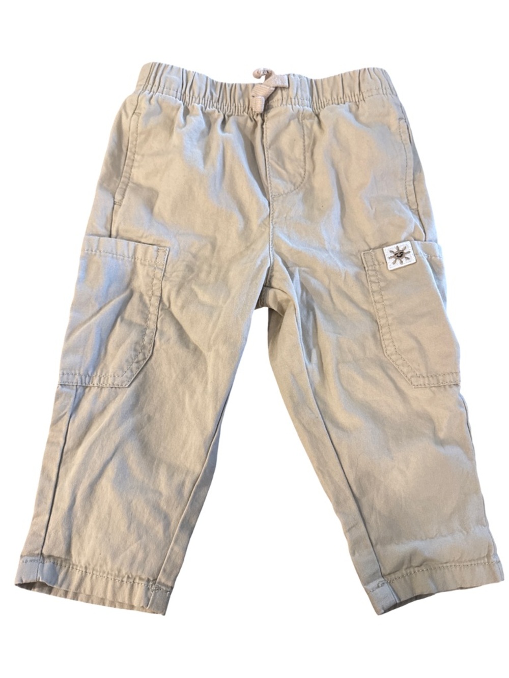 George Cream Cargo Pants for Kids